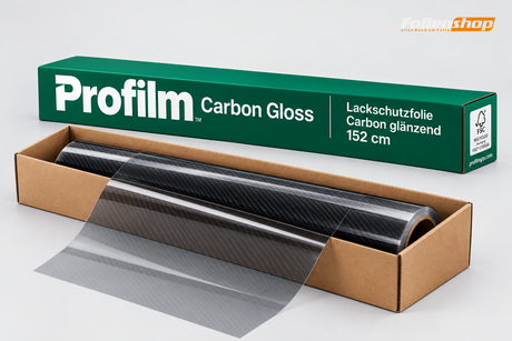 Profilm Carbon Gloss Lackschutzfolie glänzend, 152 cm Rolle