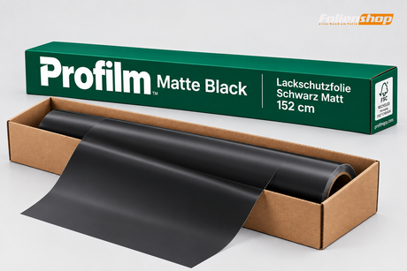 Profilm Matte Black Lackschutzfolie schwarz matt, 152 cm Rolle