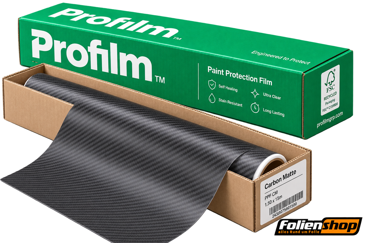 Profilm Carbon Matte | Lackschutzfolie Carbon matt 152 cm