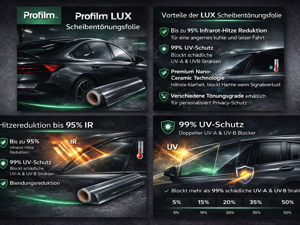 Profilm LUX Scheibentönungsfolie - 1.52 / 1 m / 50% - 1.52 / 1 m / 96%