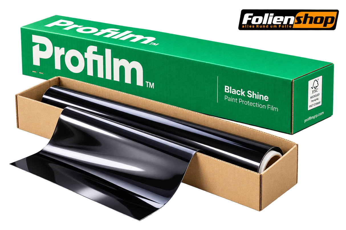 Profilm Black Shine Lackschutzfolie schwarz glänzend 152 cm