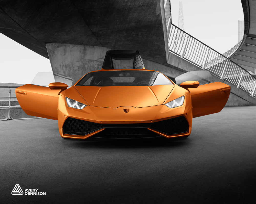 Avery Dennison® Supreme Wrapping™ Film | Satin Metallic Stunning Orange