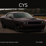 Dunkel matt Schwarz violet TPU-SM85