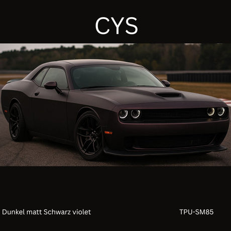 Dunkel matt Schwarz violet TPU-SM85