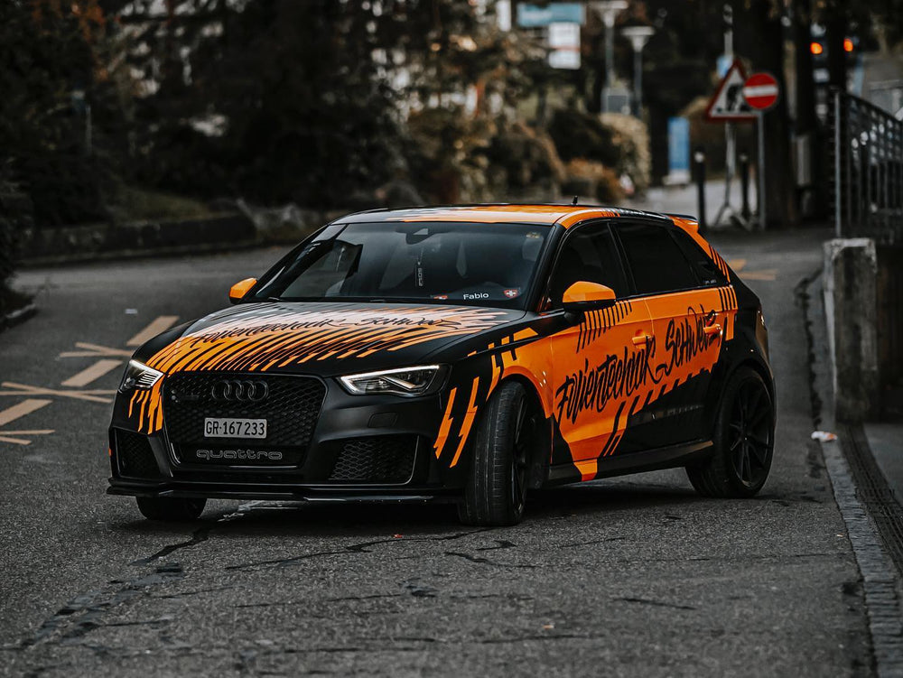 Leuchtend Orange Folie